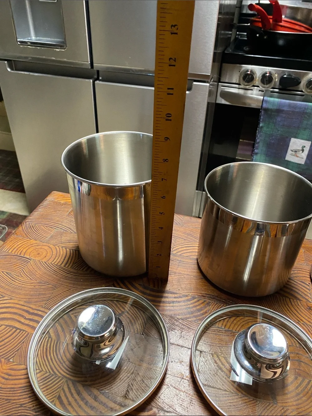 Stainless Steel Kitchen Canister Set - Silver